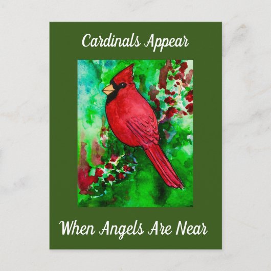 Carte Postale Les Cardinaux Apparaissent Quand Les Anges Sont Pr (Devant)