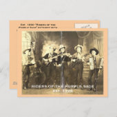 Carte Postale Les cavaliers du Sage pourpre. (Devant / Derrière)