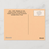 Carte Postale Les cavaliers du Sage pourpre. (Dos)