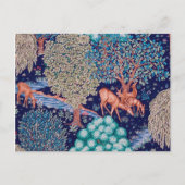 Carte Postale Les cerfs dans la forêt, William Morris (Devant)