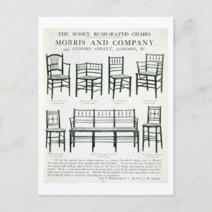 Carte Postale Les chaises Sussex Rush Seated, réalisées par Morr