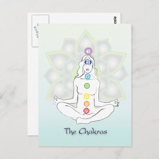 Carte Postale Les chakras (Devant / Derrière)