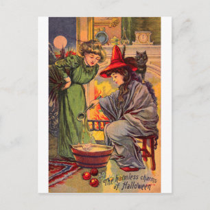 Carte Postale Les Charmes Inoffensifs d'Halloween