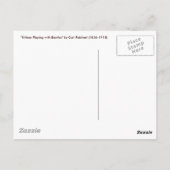 Carte postale : "Les chatons jouent avec les coléo (Dos)