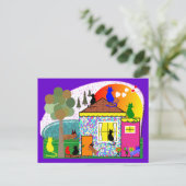 Carte Postale Les Chats S'Emparent De La Maison (Debout devant)