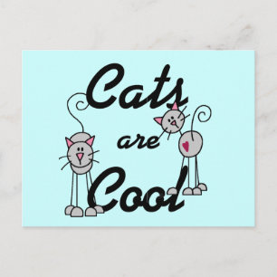 Carte Postale Les chats sont des t-shirts et des cadeaux Cool