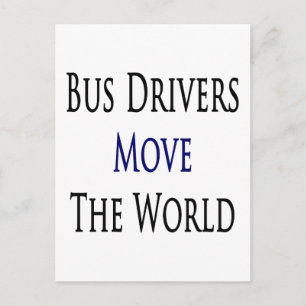 Carte Postale Les chauffeurs de bus déplacent le monde