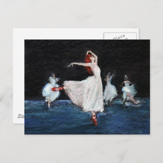 Carte Postale Les chaussures rouges (Devant / Derrière)