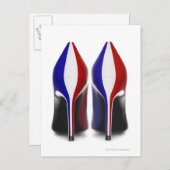 Carte Postale Les chaussures sont des chaussures à talons hauts (Devant / Derrière)