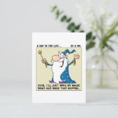 Carte Postale Les chefs de projet ont des puissances magiques (Debout devant)