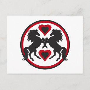 CARTE POSTALE LES CHEVAUX AIMENT LA DANSE