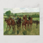 Carte Postale Les Chevaux de cavaliers Edgar Degas (Devant)