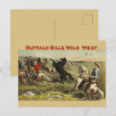 Carte Postale Les Chevaux de l'Ouest sauvage de Buffalo Bill (Devant / Derrière)