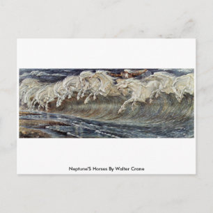 Carte Postale Les Chevaux De Neptune Par Walter Crane