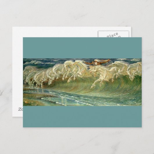 Carte Postale Les chevaux népalais (Devant / Derrière)