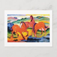 Les Chevaux rouges par Franz Marc