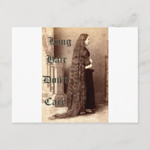 Carte Postale Les cheveux longs, ça ne m'intéresse pas