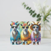 Carte Postale Les chèvres à la mode (Debout devant)