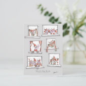 Carte Postale les chiens de football correspondent aux rouges du (Debout devant)