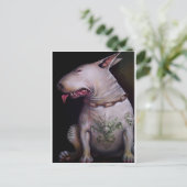 Carte Postale Les chiens mangent des chats (Debout devant)