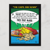 Carte Postale "Les Chips Sont En Bas" (Devant)