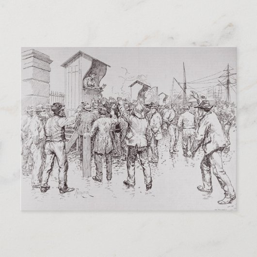 Carte Postale Les chômeurs de Londres (Devant)