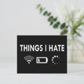 Carte Postale Les choses que je déteste (Debout devant)