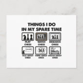Carte Postale Les Choses Que Je Fais Dans Mon Temps De Rechange  (Devant)