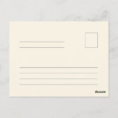 Carte Postale Les Choses Que Je Fais Dans Mon Temps De Rechange  (Dos)