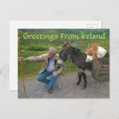 Carte Postale Les choses que vous verrez en Irlande (Devant / Derrière)