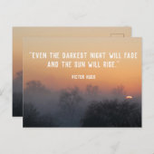 Carte Postale Les choses s'amélioreront texte personnalisable -  (Devant / Derrière)