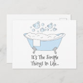 Carte Postale Les choses simples (Devant / Derrière)