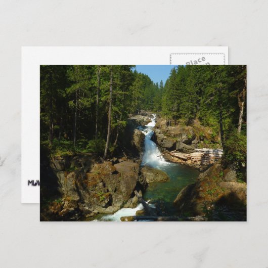 Carte Postale Les chutes d'argent au parc national du Mont Raini (Devant / Derrière)