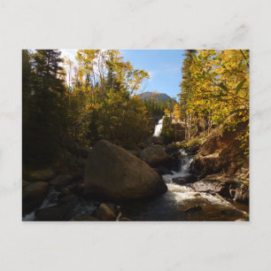 Carte Postale Les chutes de l'Alberta à l'automne dans les Roche