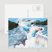 Carte Postale les chutes du Niagara (Devant / Derrière)