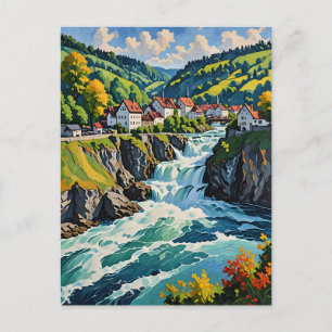 Carte Postale Les chutes du Rhin à Schaffhausen