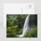 Carte Postale Les chutes Middle North, Silver Falls State Park, (Devant / Derrière)