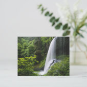 Carte Postale Les chutes Middle North, Silver Falls State Park, (Debout devant)