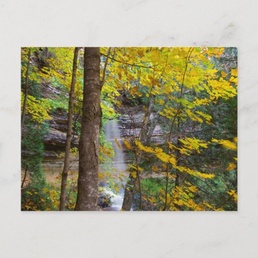 Carte Postale Les chutes Munising à Fall, Munising, Michigan (Devant)