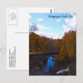 Carte Postale Les chutes Wappingers à l'automne (Devant / Derrière)