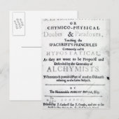 Carte Postale 'Les Chymistes sceptiques' (Devant / Derrière)
