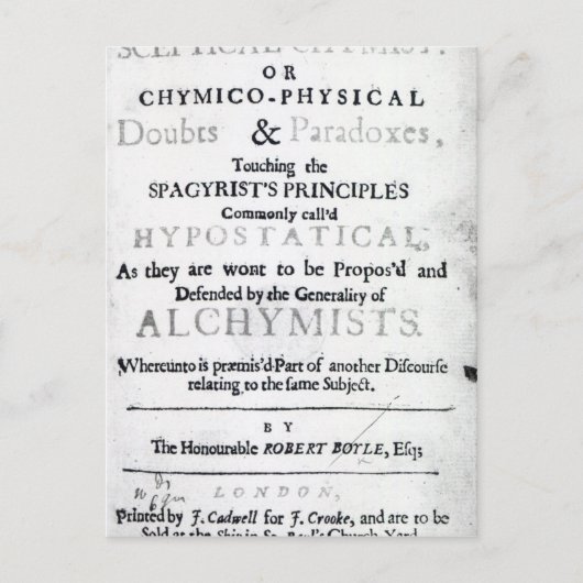 Carte Postale 'Les Chymistes sceptiques' (Devant)