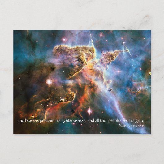 Carte Postale Les cieux déclarent v2 | Psaume 97 v 6 (Devant)