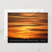 Carte Postale Les cieux déclarent | v2 | Psaume 97 v 6 (Devant / Derrière)