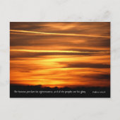 Carte Postale Les cieux déclarent | v2 | Psaume 97 v 6 (Devant)