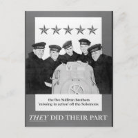 Les cinq frères Sullivan "image de guerre manquant