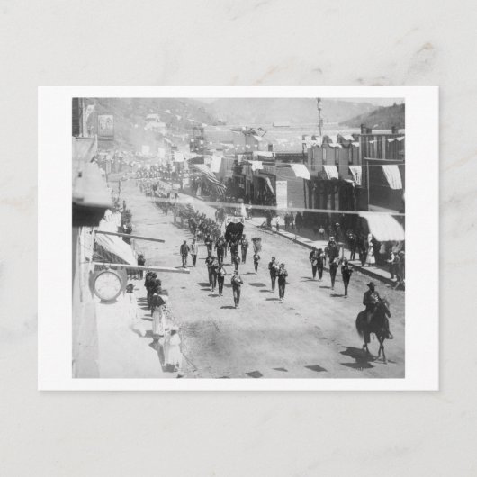 Carte Postale Les citoyens de Deadwood fêtent l'achèvement de (Devant)