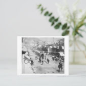 Carte Postale Les citoyens de Deadwood fêtent l'achèvement de (Debout devant)