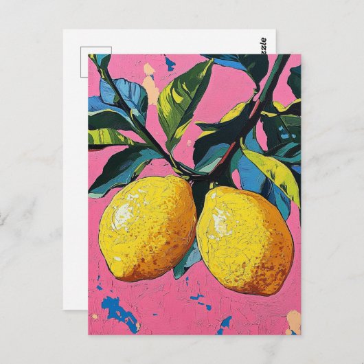 Carte Postale Les citrons (Devant / Derrière)