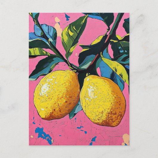 Carte Postale Les citrons (Devant)